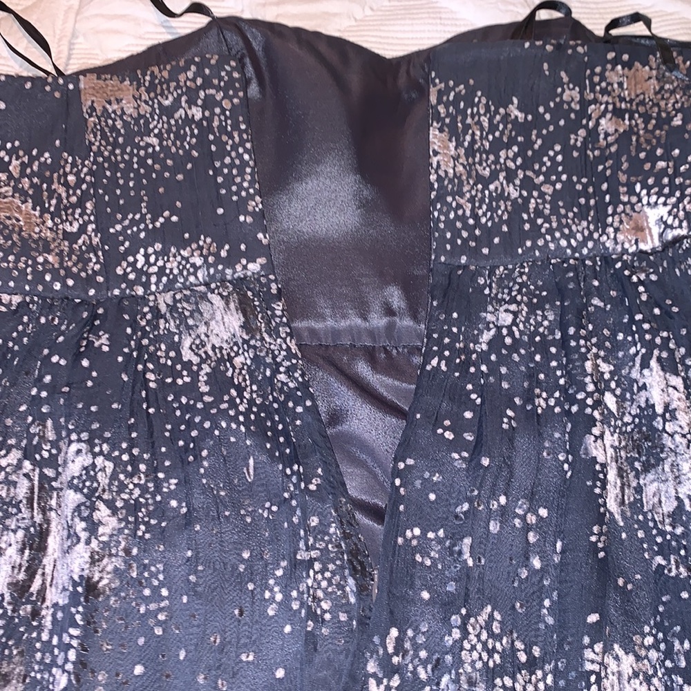 Bcbgeneration Grey Side Drape Strapless Cocktail … - image 6